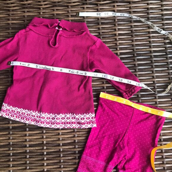 naartjie Girls Outfits 3-6 Mo Embroidered Cowl Neck Tunic Lace‎ Print Leggings - Picture 6 of 6